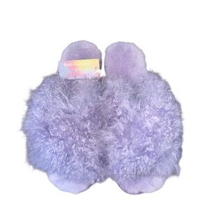 Emu Australia x Free People Slippers 11 Purple Mayberry Curly Slides Shoes New